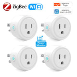 16A Smart Plug WiFi Socket US Monitoring Timing Function Works With Alexa Google Home