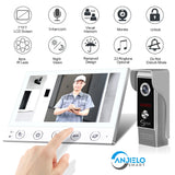 Anjielosmart Videophone Home Video Intercom Apartment Doorbell Camera Electronic Doorman Residential Interphone Private House