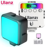 RGB Video Lights Mini LED Camera Light 2000mAh Rechargable LED Panel Lamp Photo Video Lighting  for Youtube Tik tok