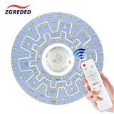 Led Ceiling Light Replacement Led Module 220v Led Panel Light Board Dimmable With Remote Control 12W 18W 24W For Ceiling Lamps